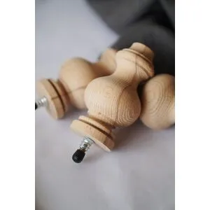 Wooden round furniture legs Midcentury style